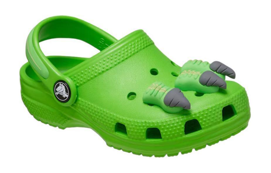 Order 兒童 Crocs卡羅琪 透氣舒適休閒 防滑防踢兒童涼鞋 綠色