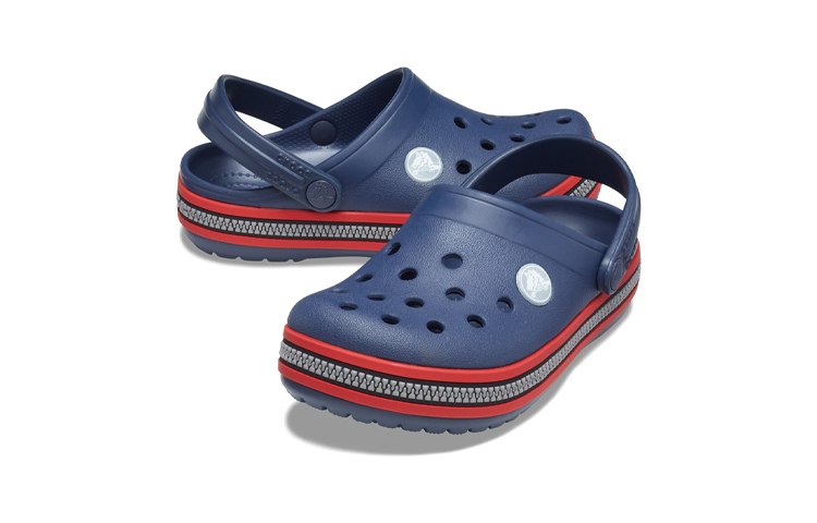 Shop (Preschool) Crocs Classic Clog 'Navy Zipper Pattern' 206552-485