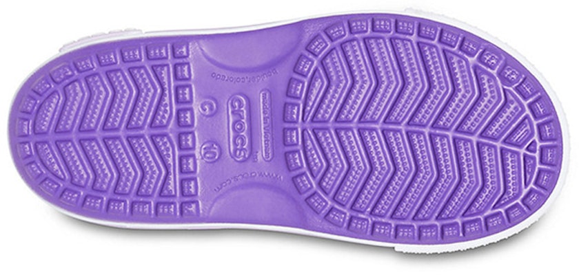 兒童 Crocs 卡羅斯 平底涼鞋 霓虹紫 Sizing 兒童 Crocs 卡羅斯 平底涼鞋 霓虹紫