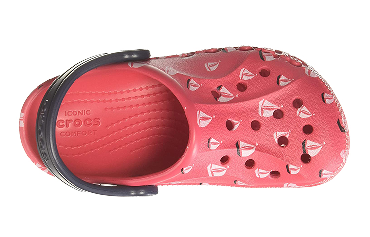 Lookbook Crocs卡樂齊 Classic clog 休閒洞洞涼鞋 兒童 紅