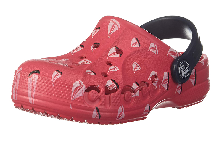 Shop Crocs卡樂齊 Classic clog 休閒洞洞涼鞋 兒童 紅