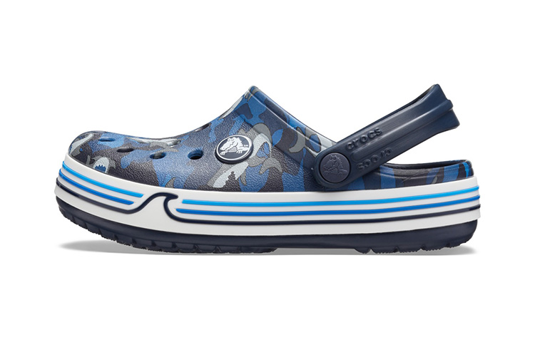 (Preschool) Crocs Classic Clog 'Shark Graphic Blue' 206152-410