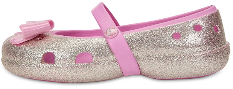 Crocs 卡駱驛 防滑鏤空涼鞋 童鞋 銀粉 Buy Crocs 卡駱驛 防滑鏤空涼鞋 童鞋 銀粉