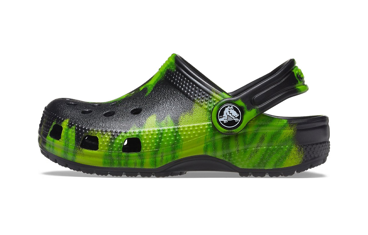 (Preschool) Crocs Classic Clog 'Tie-Dye Pattern Black Green' 205451-0GU
