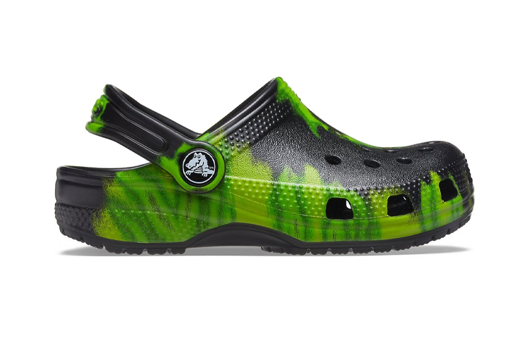 Order (PS) Crocs Classic Clog 'Pola Tie-Dye Hitam Hijau' 205451-0GU