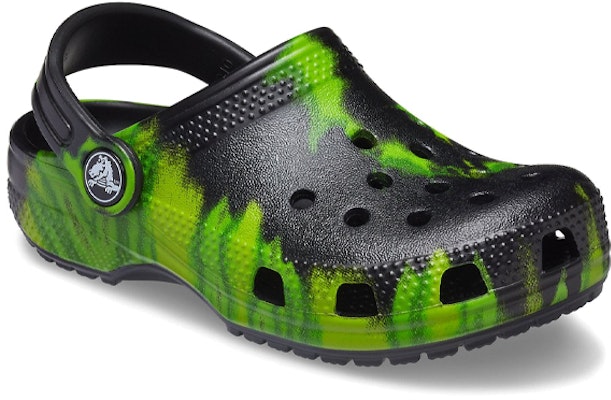 (PS) Crocs Classic Clog 'Patrón Tie-Dye Negro Verde' 205451-0GU Lookbook (PS) Crocs Classic Clog 'Patrón Tie-Dye Negro Verde' 205451-0GU