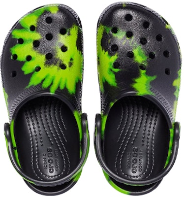 (PS) Crocs Classic Clog 'Patrón Tie-Dye Negro Verde' 205451-0GU Purchase (PS) Crocs Classic Clog 'Patrón Tie-Dye Negro Verde' 205451-0GU
