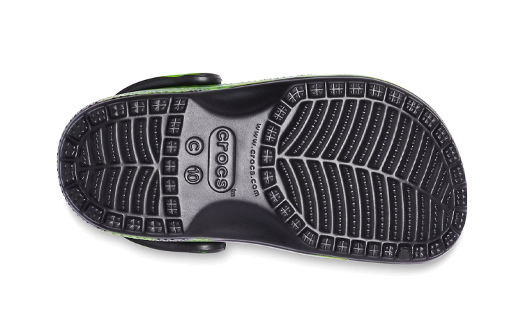 Sizing (PS) Crocs Classic Clog 'Pola Tie-Dye Hitam Hijau' 205451-0GU