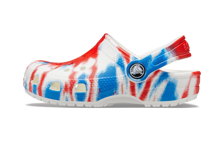 (Preschool) Crocs Classic Clog 'Tie-Dye White Blue Red' 205451-928