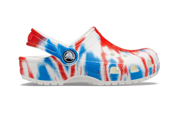 Order (PS) Crocs Classic Clog 'Putih Biru Merah Tie-Dye' 205451-928
