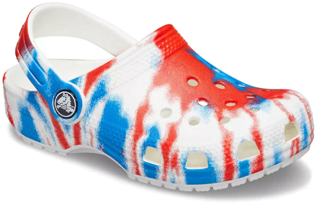 (PS) Crocs Classic Clog 'Putih Biru Merah Tie-Dye' 205451-928 Lookbook (PS) Crocs Classic Clog 'Putih Biru Merah Tie-Dye' 205451-928