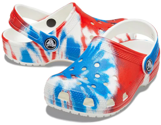 (PS) Crocs Classic Clog 'Putih Biru Merah Tie-Dye' 205451-928 Shop (PS) Crocs Classic Clog 'Putih Biru Merah Tie-Dye' 205451-928