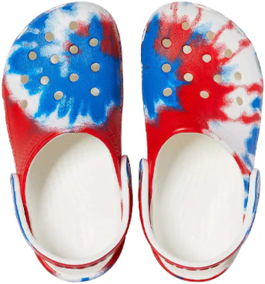 (PS) Crocs Classic Clog 'Putih Biru Merah Tie-Dye' 205451-928 Purchase (PS) Crocs Classic Clog 'Putih Biru Merah Tie-Dye' 205451-928