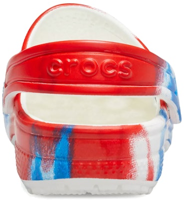 (Preschool) Crocs Classic Clog 'Tie-Dye White Blue Red' 205451-928 Details for (Preschool) Crocs Classic Clog 'Tie-Dye White Blue Red' 205451-928