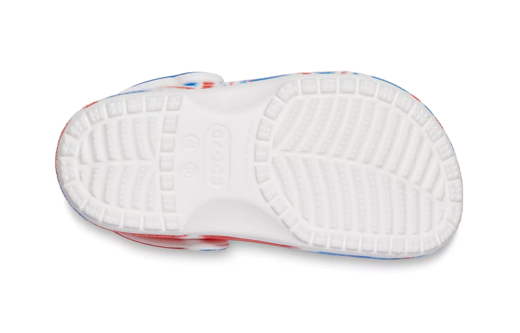 Sizing (PS) Crocs Classic Clog 'Putih Biru Merah Tie-Dye' 205451-928