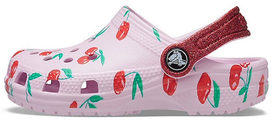 (Preschool) Crocs Classic clog Fruit Printing Stylish Sports Pink Sandals 207150-6GD Buy (Preschool) Crocs Classic clog Fruit Printing Stylish Sports Pink Sandals 207150-6GD