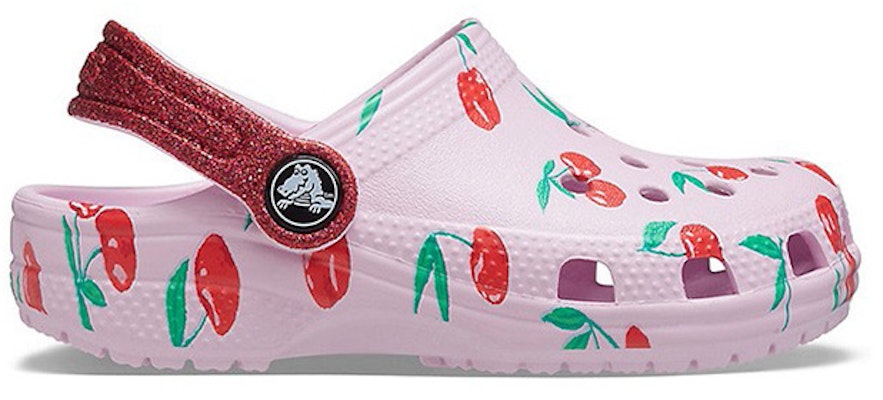 (Preschool) Crocs Classic clog Fruit Printing Stylish Sports Pink Sandals 207150-6GD Order (Preschool) Crocs Classic clog Fruit Printing Stylish Sports Pink Sandals 207150-6GD