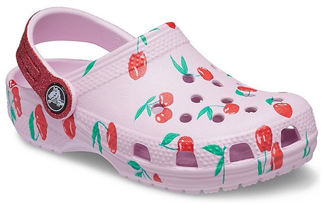 (Preschool) Crocs Classic clog Fruit Printing Stylish Sports Pink Sandals 207150-6GD Lookbook (Preschool) Crocs Classic clog Fruit Printing Stylish Sports Pink Sandals 207150-6GD