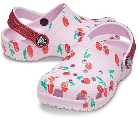 (Preschool) Crocs Classic clog Fruit Printing Stylish Sports Pink Sandals 207150-6GD Shop (Preschool) Crocs Classic clog Fruit Printing Stylish Sports Pink Sandals 207150-6GD
