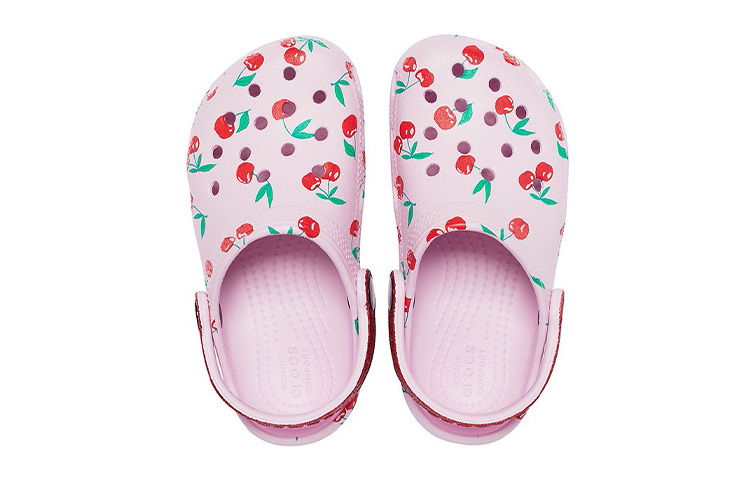 Purchase (Preschool) Crocs Classic clog Fruit Printing Stylish Sports Pink Sandals 207150-6GD