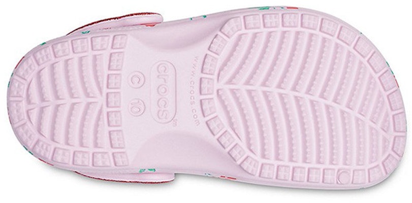 (Preschool) Crocs Classic clog Fruit Printing Stylish Sports Pink Sandals 207150-6GD Sizing (Preschool) Crocs Classic clog Fruit Printing Stylish Sports Pink Sandals 207150-6GD