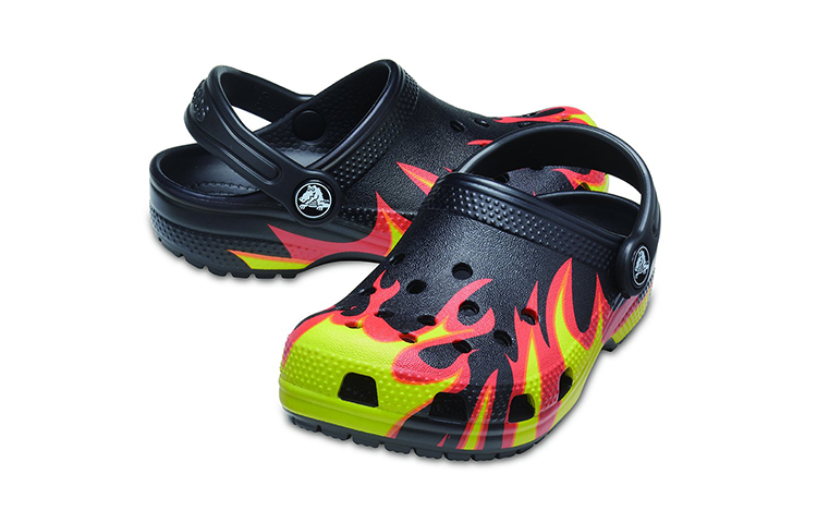 (PS) Crocs Classic Flame Broiled Clog 'Black Red Green' 圖 4