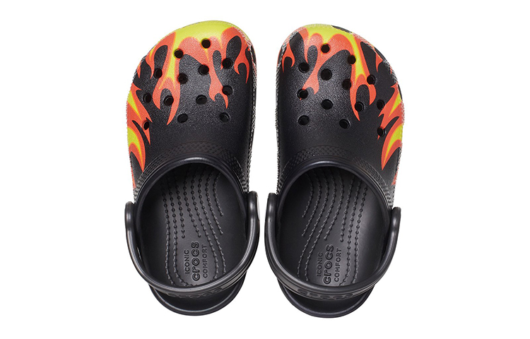 (PS) Crocs Classic Flame Broiled Clog 'Black Red Green' 圖 5