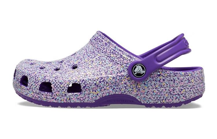 (Preschool) Crocs Classic Glitter Clog 'Purple' 206993-573