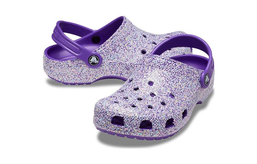 Lookbook (Preschool) Crocs Classic Glitter Clog 'Purple' 206993-573