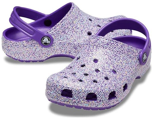 (Preschool) Crocs Classic Glitter Clog 'Purple' 206993-573 Lookbook (Preschool) Crocs Classic Glitter Clog 'Purple' 206993-573
