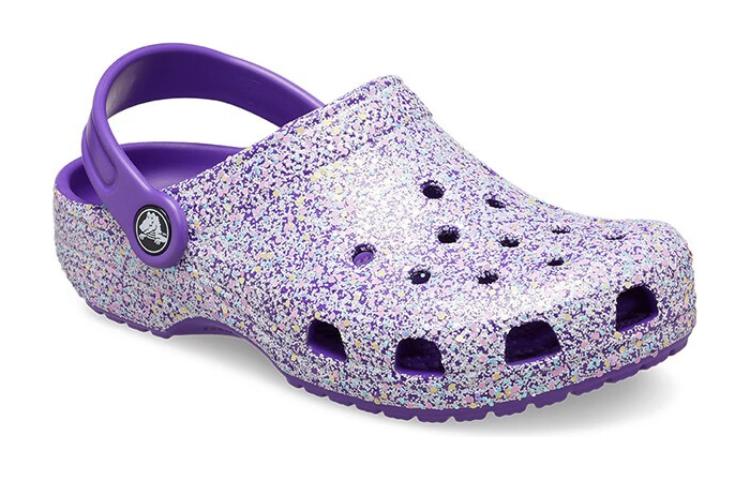 Shop (Preschool) Crocs Classic Glitter Clog 'Purple' 206993-573