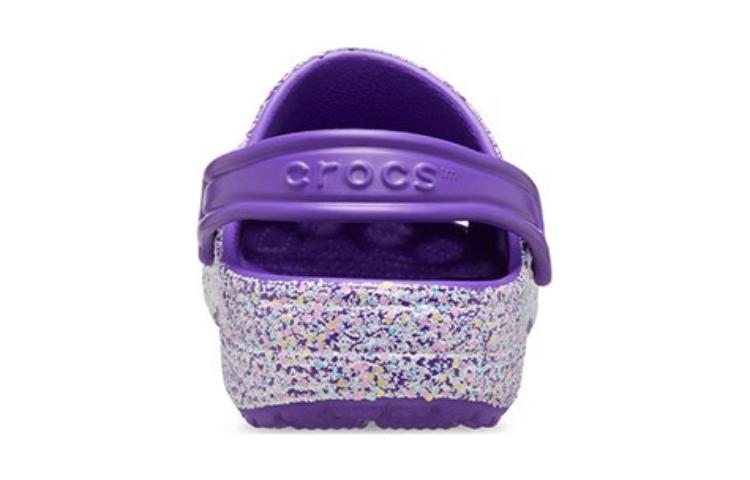Details for (Preschool) Crocs Classic Glitter Clog 'Purple' 206993-573