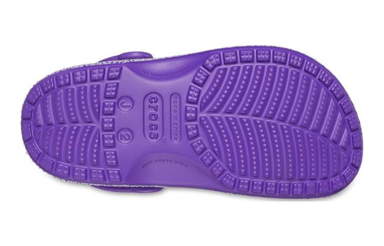Sizing (Preschool) Crocs Classic Glitter Clog 'Purple' 206993-573