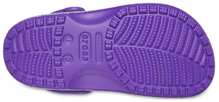 Sizing 兒童 Crocs卡骆驰 經典閃亮 舒適百搭 防滑耐磨兒童涼鞋 紫色