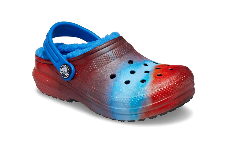 Lookbook (Preschool) Crocs Classic Lined 'Out of the World Blue' 207322-4JL