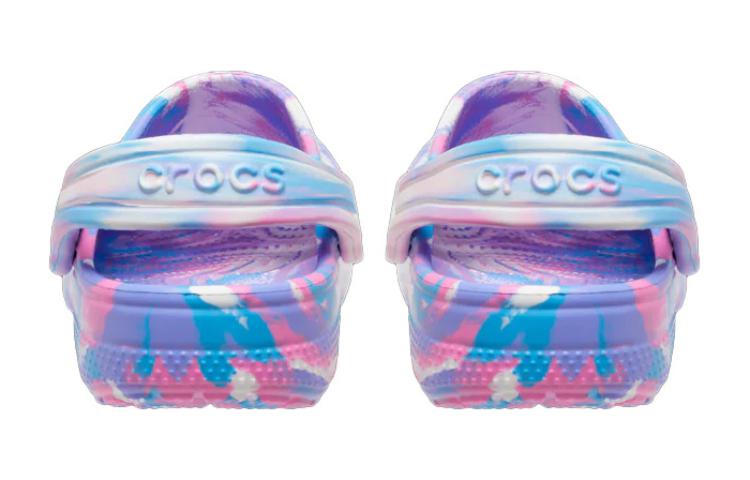 Lookbook (PS) Crocs经典大理石洞洞鞋'蓝紫粉' 207464-102