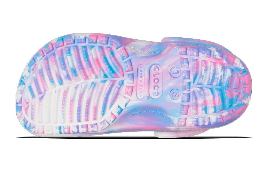 Shop (PS) Crocs经典大理石洞洞鞋'蓝紫粉' 207464-102