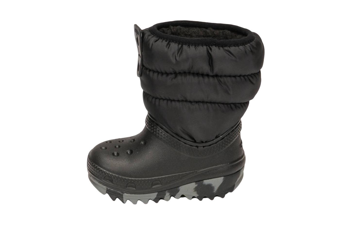 (Preschool) Crocs Classic Neo Puff Boot 'Black' 207683-001