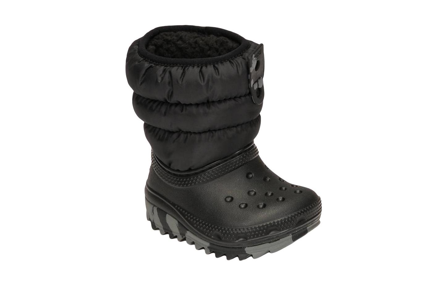 Lookbook (Preschool) Crocs Classic Neo Puff Boot 'Black' 207683-001