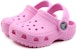 (PS) Crocs Klasik Kecil Crocs Pantai Sukan Luar Sandal Pink 204536-6I2