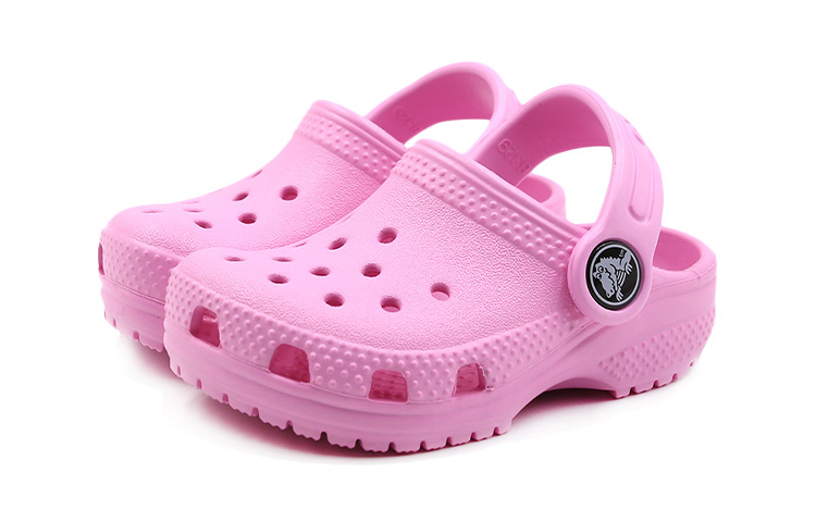 Order (Preschool) Crocs Classic Small Crocs Outdoor Beach Sports Pink Sandals 204536-6I2