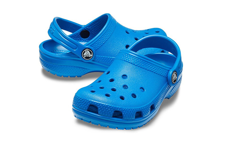 Shop (Preschool) Crocs Classic Small Crocs Outdoor Flat Heel Beach Sports sky blue Sandals 204536-4JL