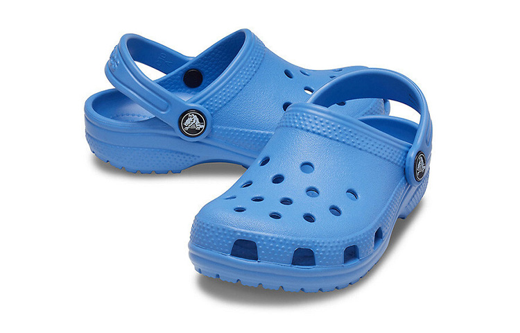 Shop (Preschool) Crocs Classic Small Crocs Outdoor Flat Heel Beach Sports Pink Blue Sandals 204536-4SN