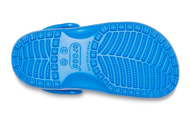 Sizing (Preschool) Crocs Classic Small Crocs Outdoor Flat Heel Beach Sports sky blue Sandals 204536-4JL