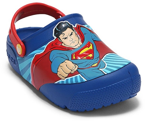 (Preschool) Crocs Clog 'Superman Blue' 205515-4GX Shop (Preschool) Crocs Clog 'Superman Blue' 205515-4GX