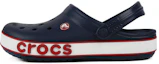 Buy (Preschool) Crocs Corcband Bold Logo Minimalistic Casual Blue Red Sandals 'Blue Red' 206022-4CC