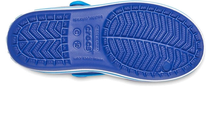 (Preschool) Crocs Crocband Sandal Cerulean Ocean 'Blue' 12856-4BX Sizing (Preschool) Crocs Crocband Sandal Cerulean Ocean 'Blue' 12856-4BX