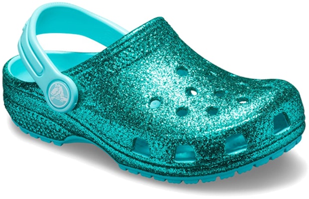 (Preschool) Crocs Crocband 'Glitter Lake Blue' 205441-40M Lookbook (Preschool) Crocs Crocband 'Glitter Lake Blue' 205441-40M