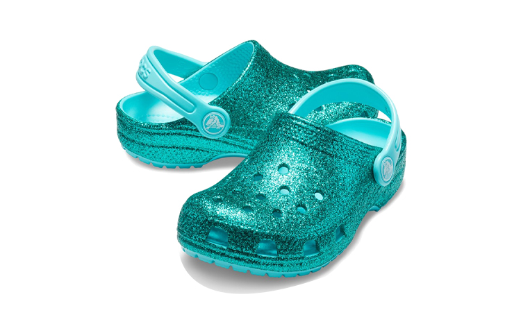Shop (Preschool) Crocs Crocband 'Glitter Lake Blue' 205441-40M