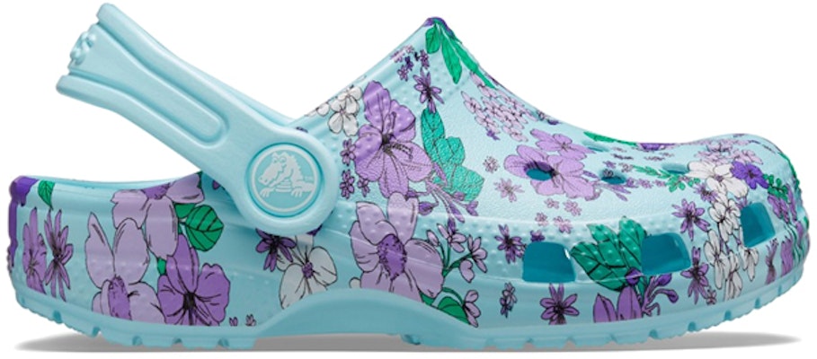 (Preschool) Crocs Crocband 'Ice Blue Classic Floral' 206146-4O9 Order (Preschool) Crocs Crocband 'Ice Blue Classic Floral' 206146-4O9